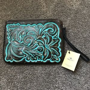 Patricia Nash Leather Wristlet